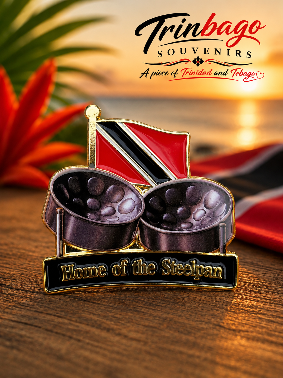 Trinidad & Tobago Steelpan Pin