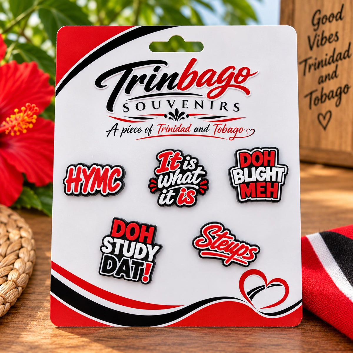 Trinidad & Tobago Souvenir 5pcs Jibbit Slogan